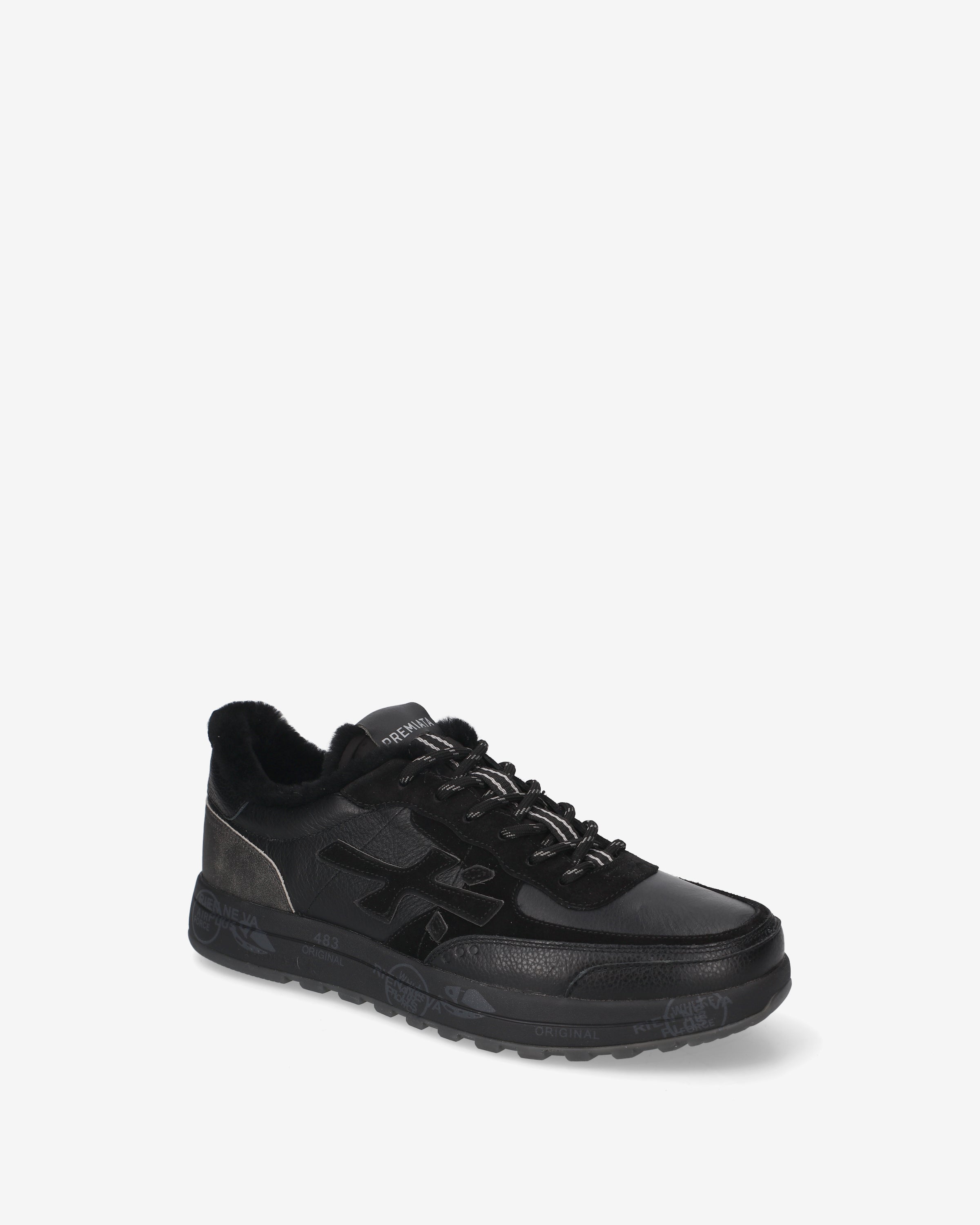 premiata-nous-8465m-sneaker-herren-schwarz-anthrazit image 4