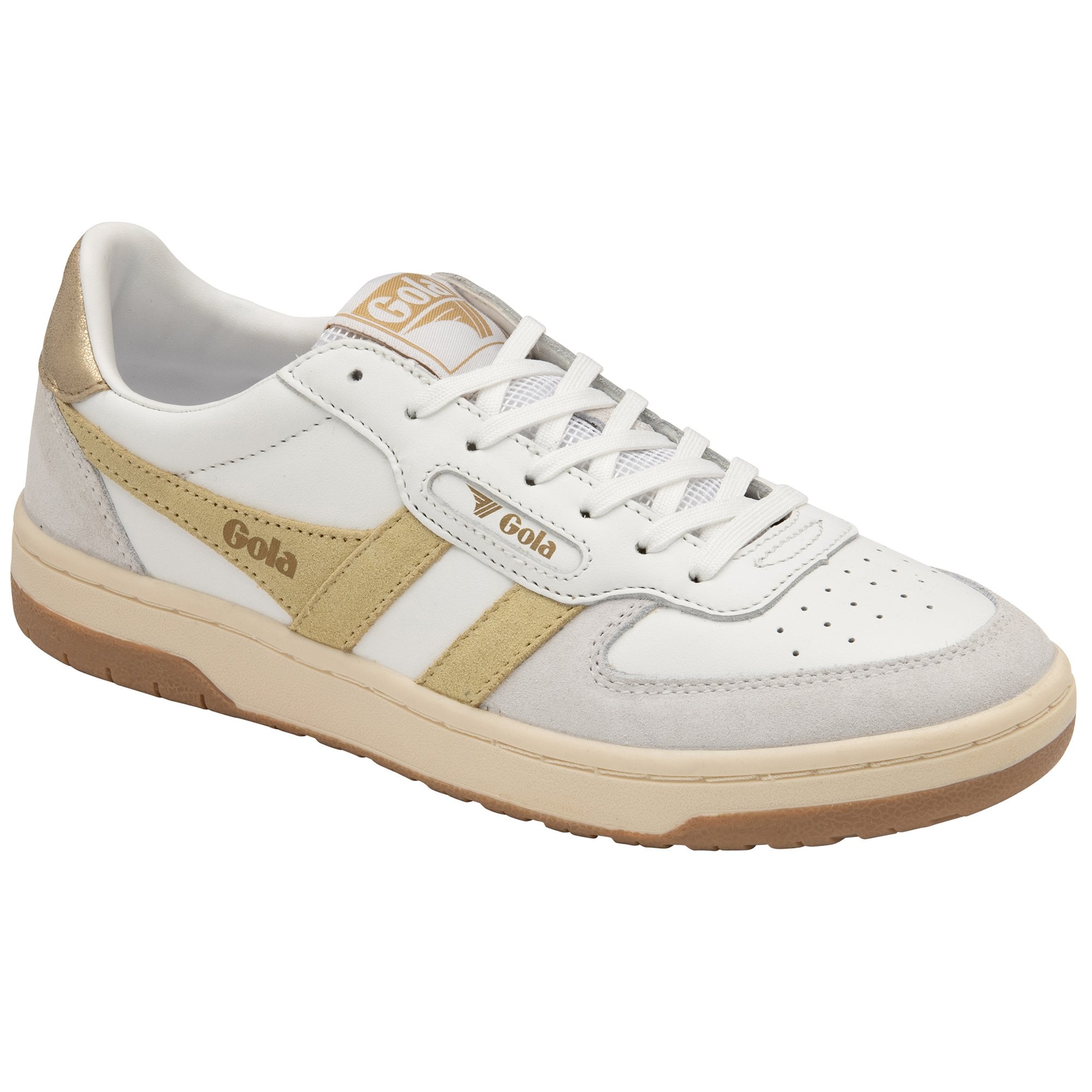 gola-hawk-classics-sneaker-damen-wei-zitronengelb-gold image 2