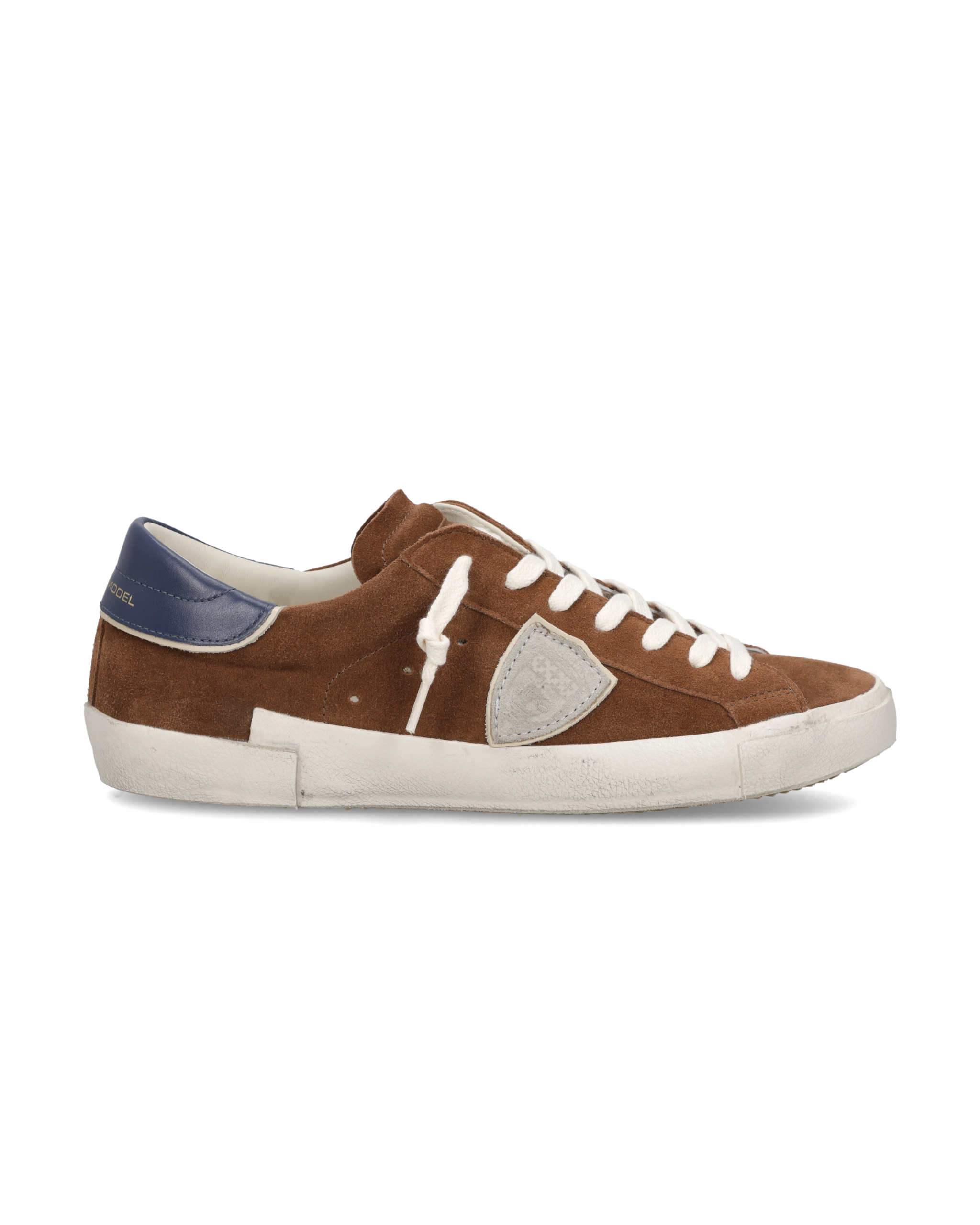 philippe-model-prsx-herren-sneaker-braun-blau image 1