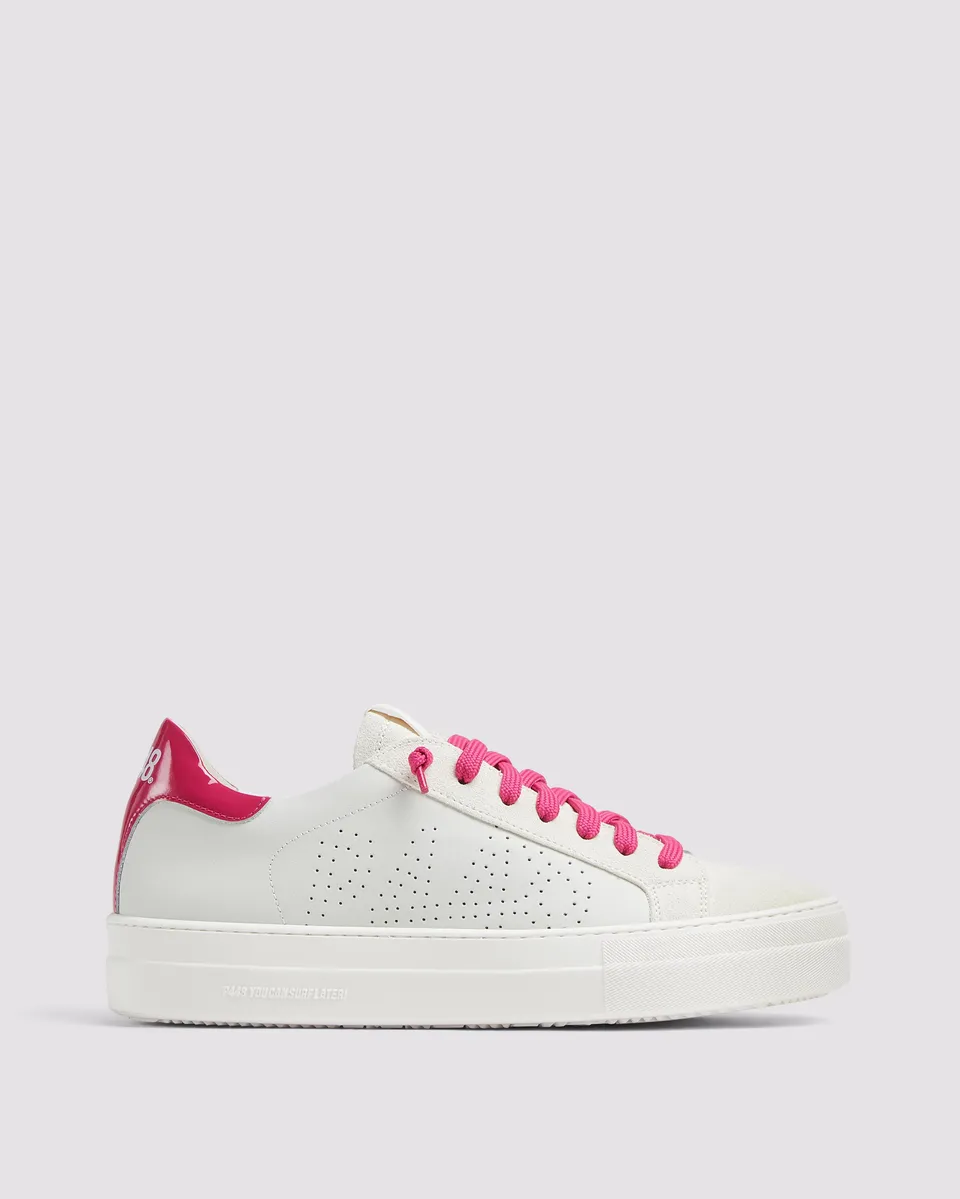 p448-thea-patent-punch-damen-platform-sneaker-wei-pink image 1