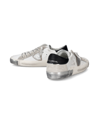 philippe-model-prsx-damen-sneaker-silber-wei-leder image 4