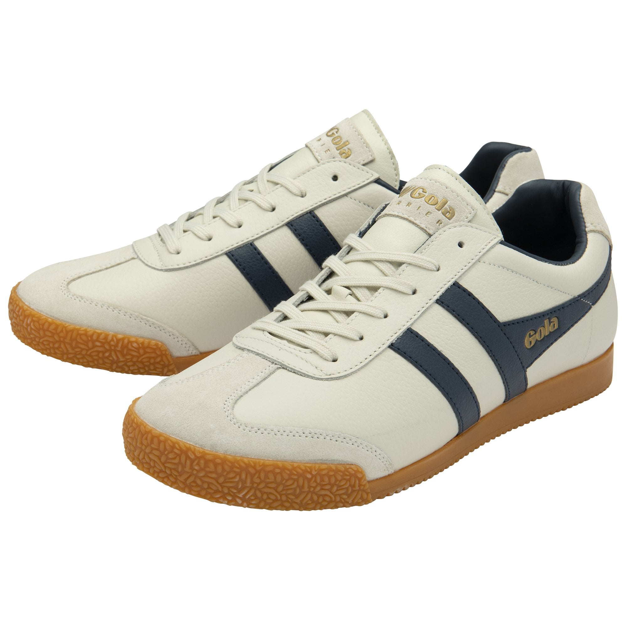 gola-harrier-herren-leder-sneaker-off-white-navy image 3