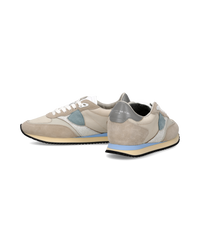 philippe-model-blville-damen-sneaker-sand-hellblau-grau image 4