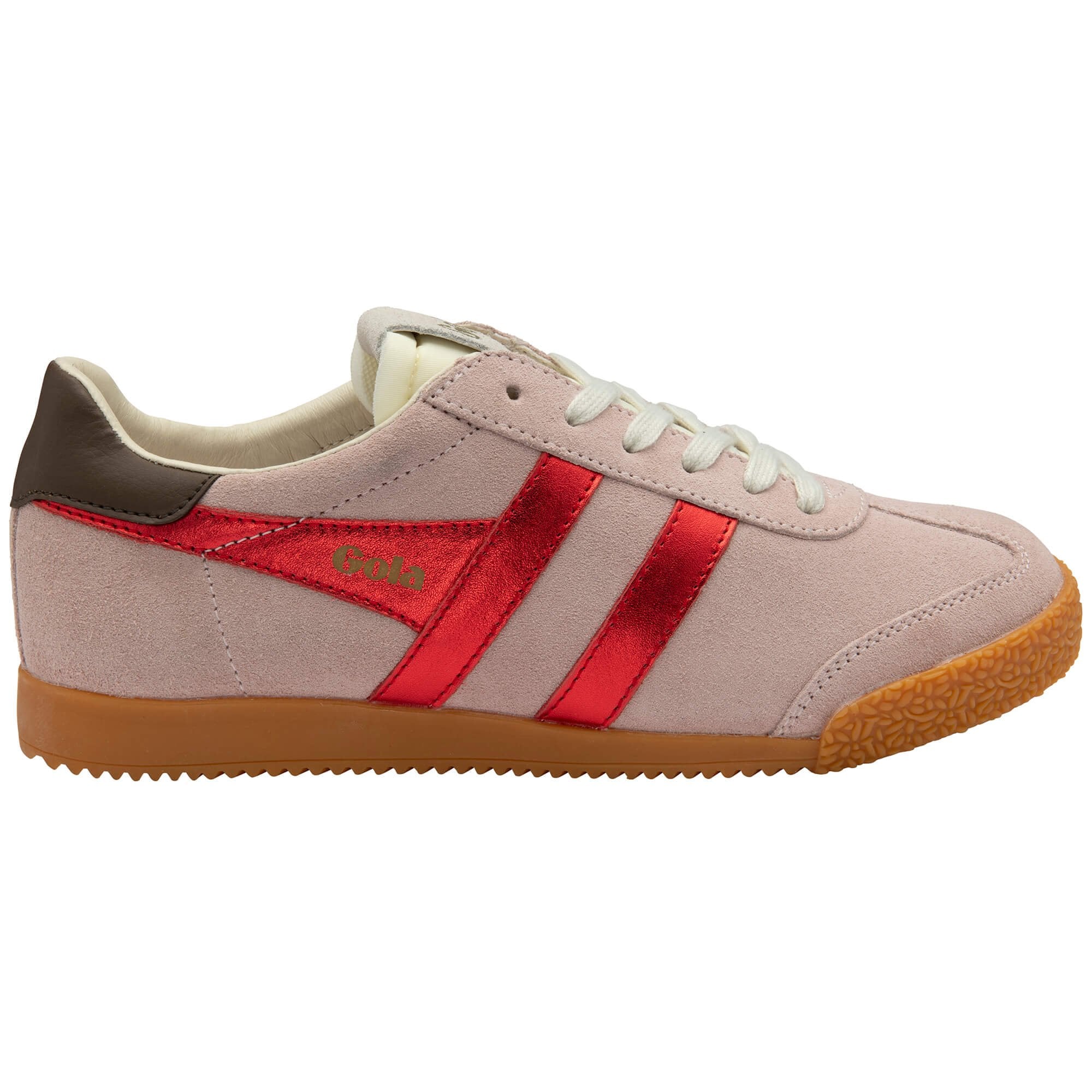 gola-elan-glitz-damen-sneaker-rosa-wildleder-metallic-rot image 1