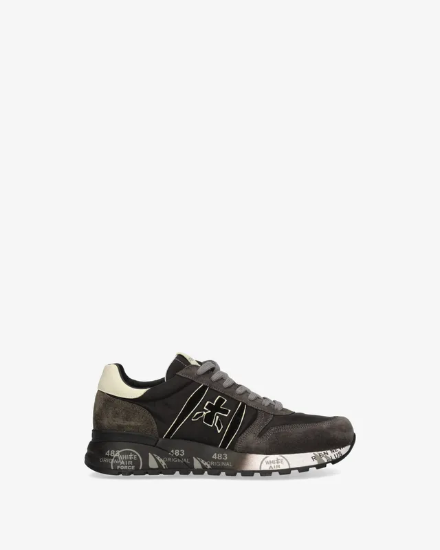 premiata-lander-4951-sneaker-anthrazit-schwarz image 1