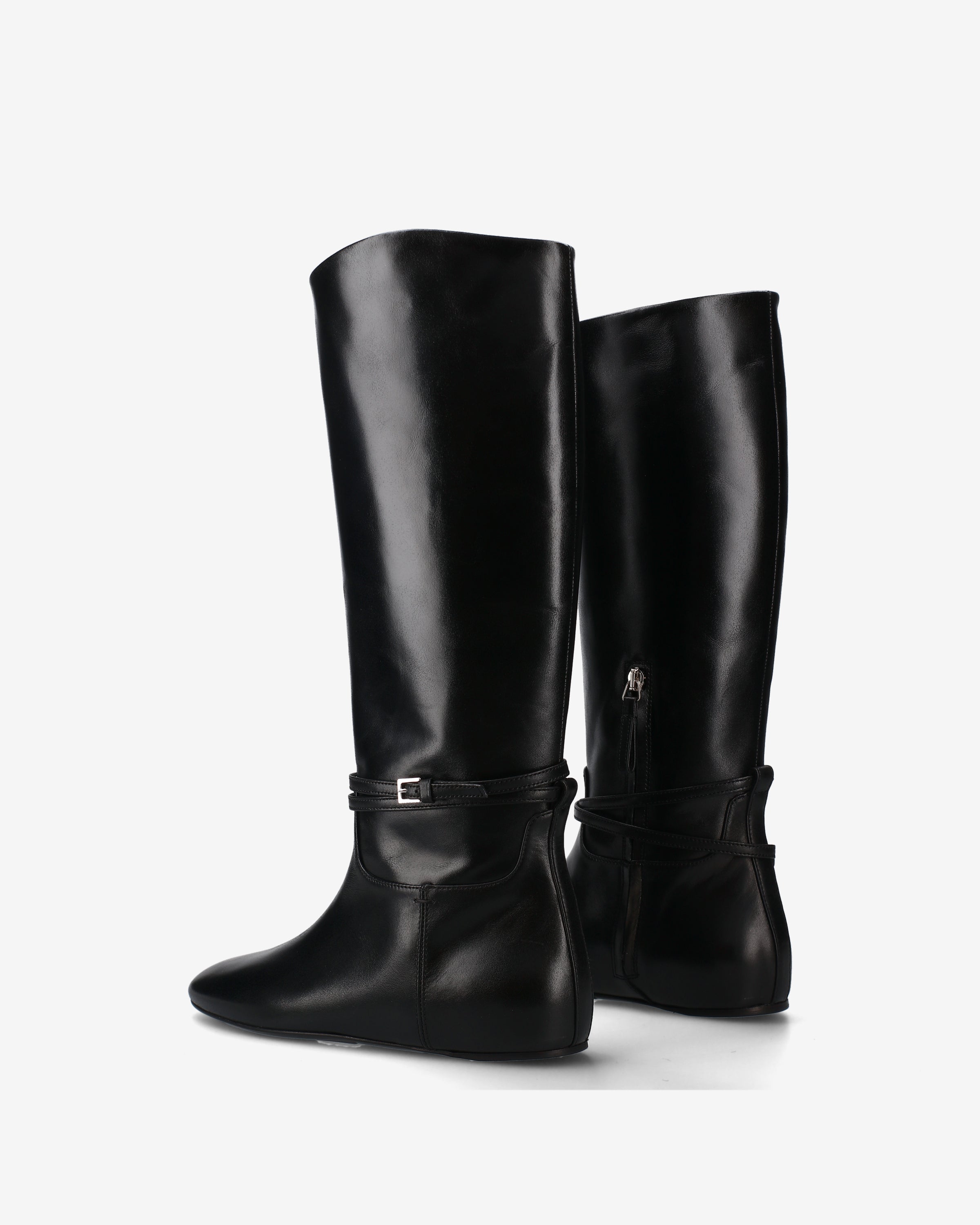 premiata-scarpe-in-pelle-nera-damen-stiefel-schwarz image 5