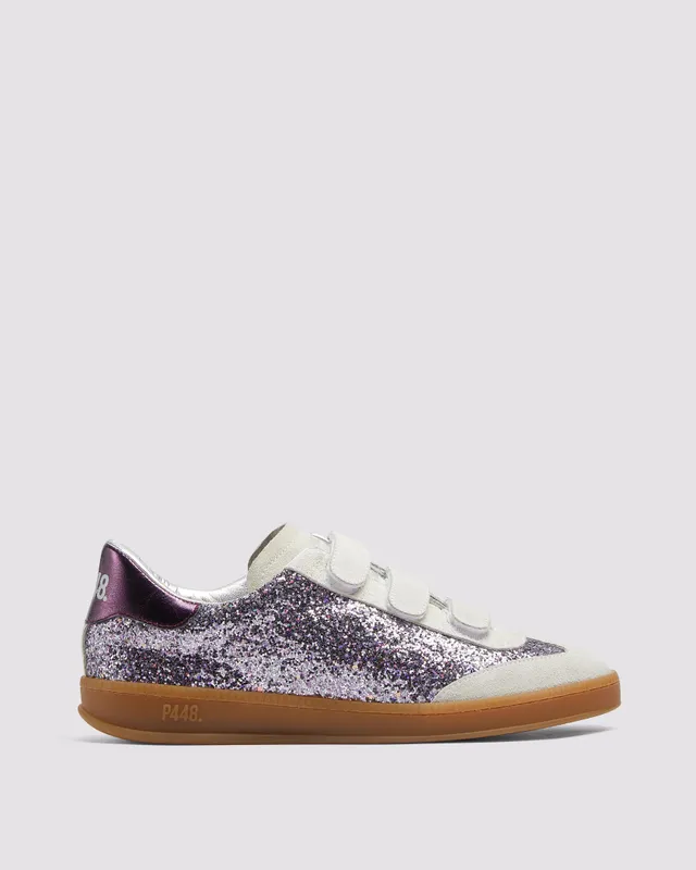 p448-capri-glitter-purple-low-top-sneaker-lila-damen image 1