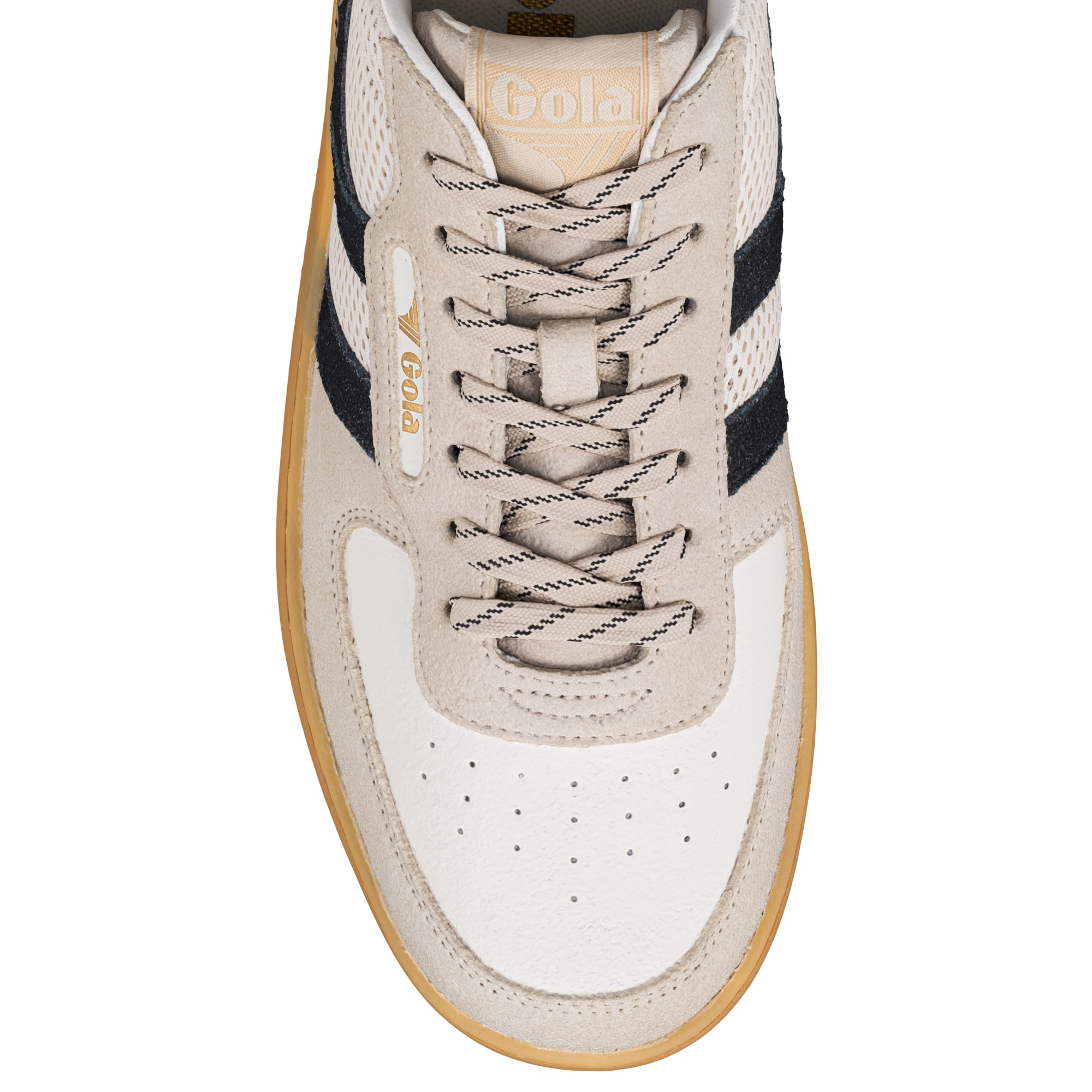 gola-hawk-83-herren-sneaker-beige-schwarz-mesh image 4