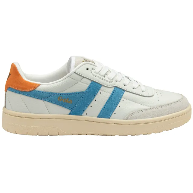 gola-falcon-damen-sneaker-wei-leder-seeblau-aprikose image 1