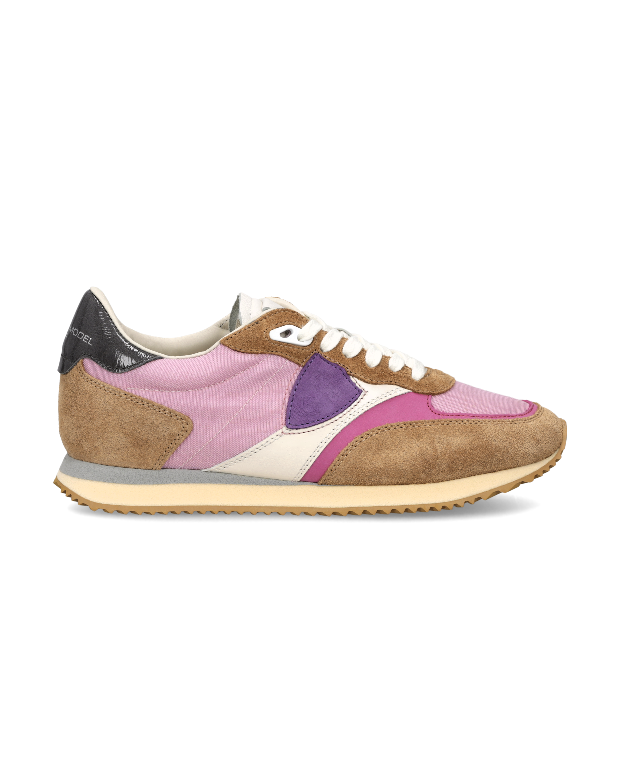 philippe-model-blville-damen-sneaker-fuchsia-beige-rose image 1