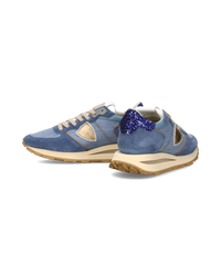 philippe-model-tropez-haute-damen-high-top-sneaker-blau-denim image 4