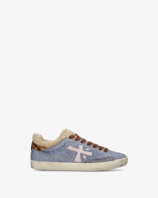 premiata-stevend-8698m-damen-sneaker-denim image 1