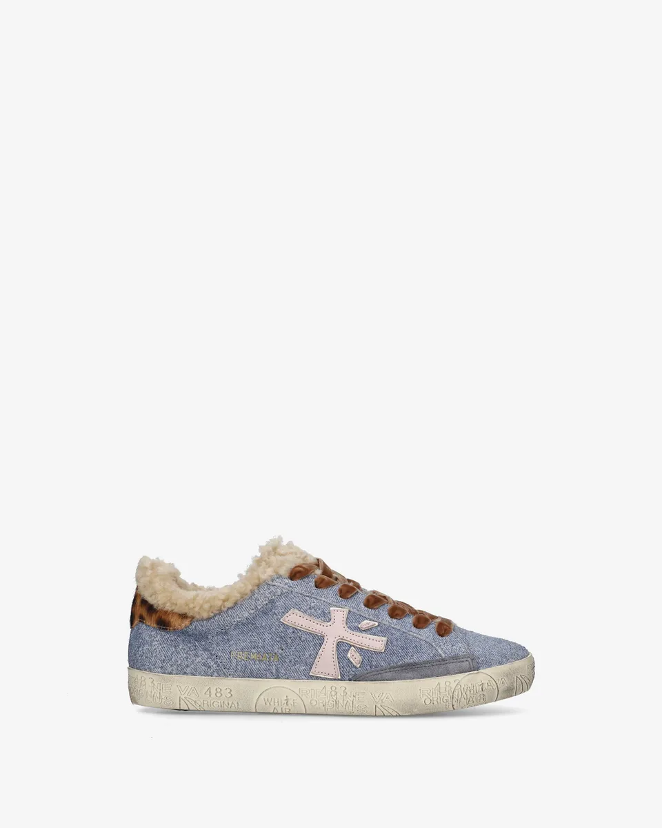 premiata-stevend-8698m-damen-sneaker-denim image 1