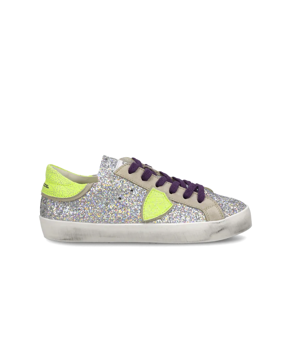 philippe-model-prsx-kids-sneaker-silber-fluo image 1