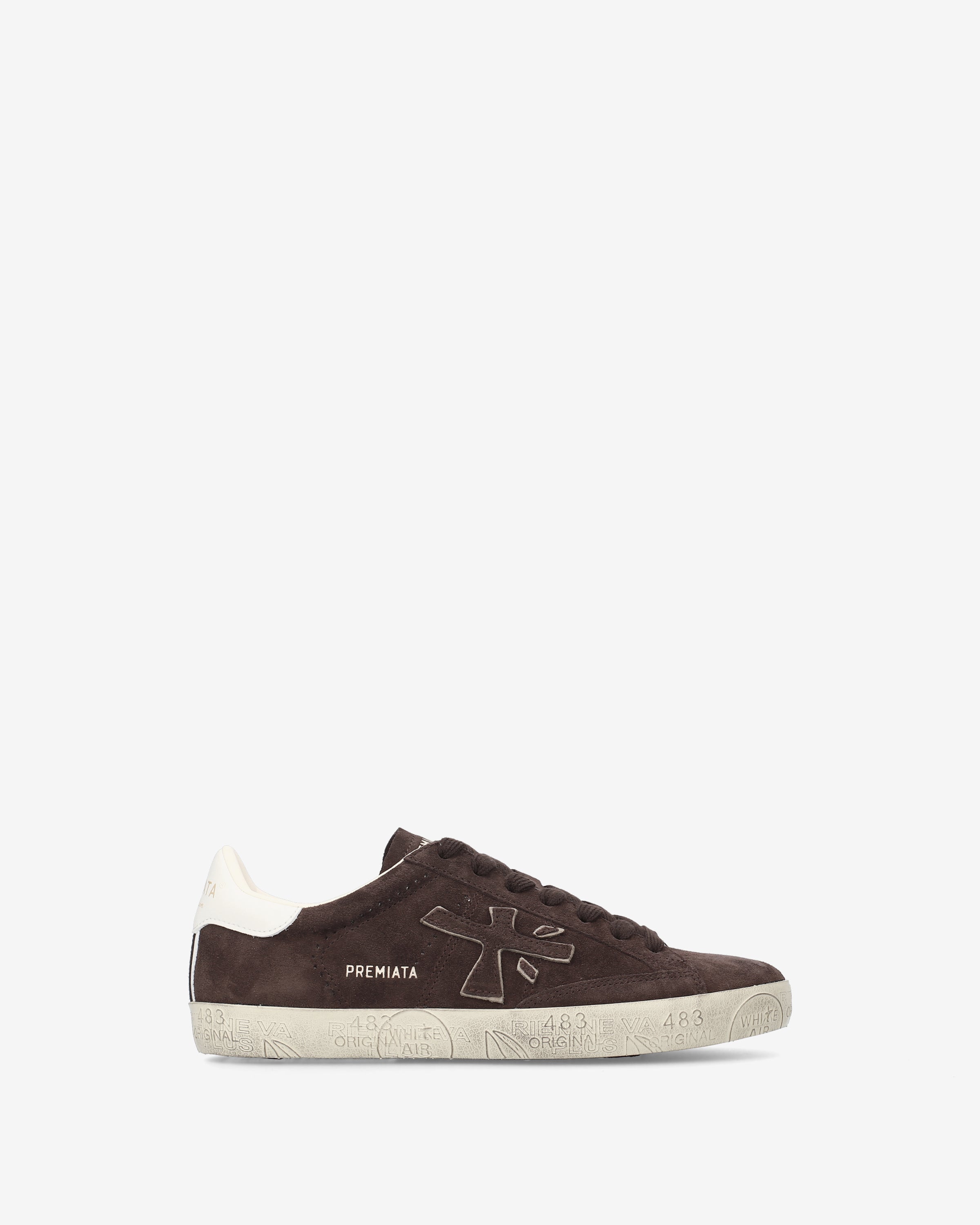 premiata-stevend-7897-sneaker-testa-di-moro-panna-leder-suede image 1