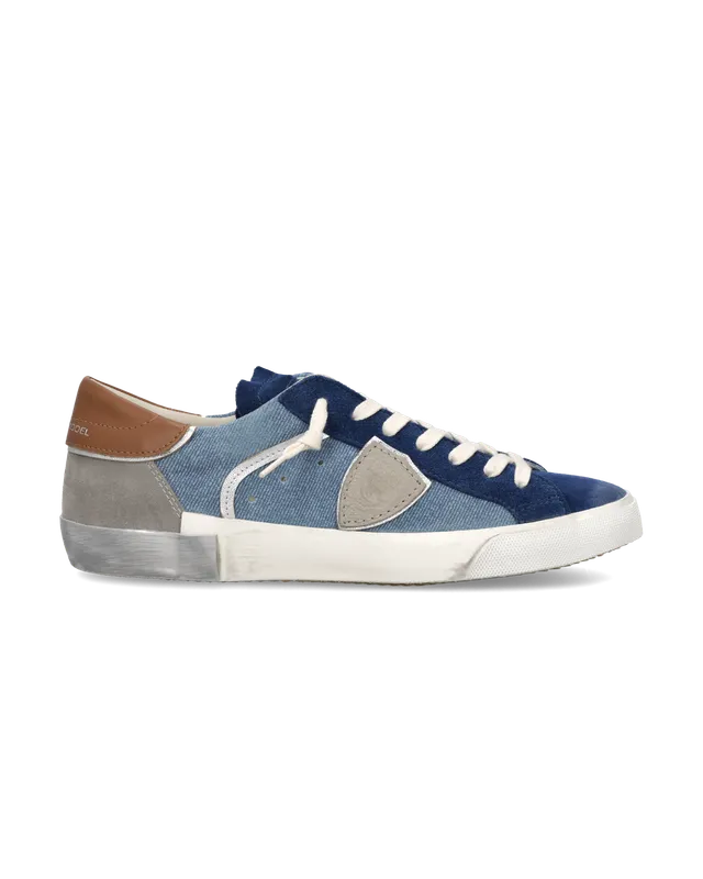philippe-model-prsx-sneaker-herren-denimblau-grau image 1