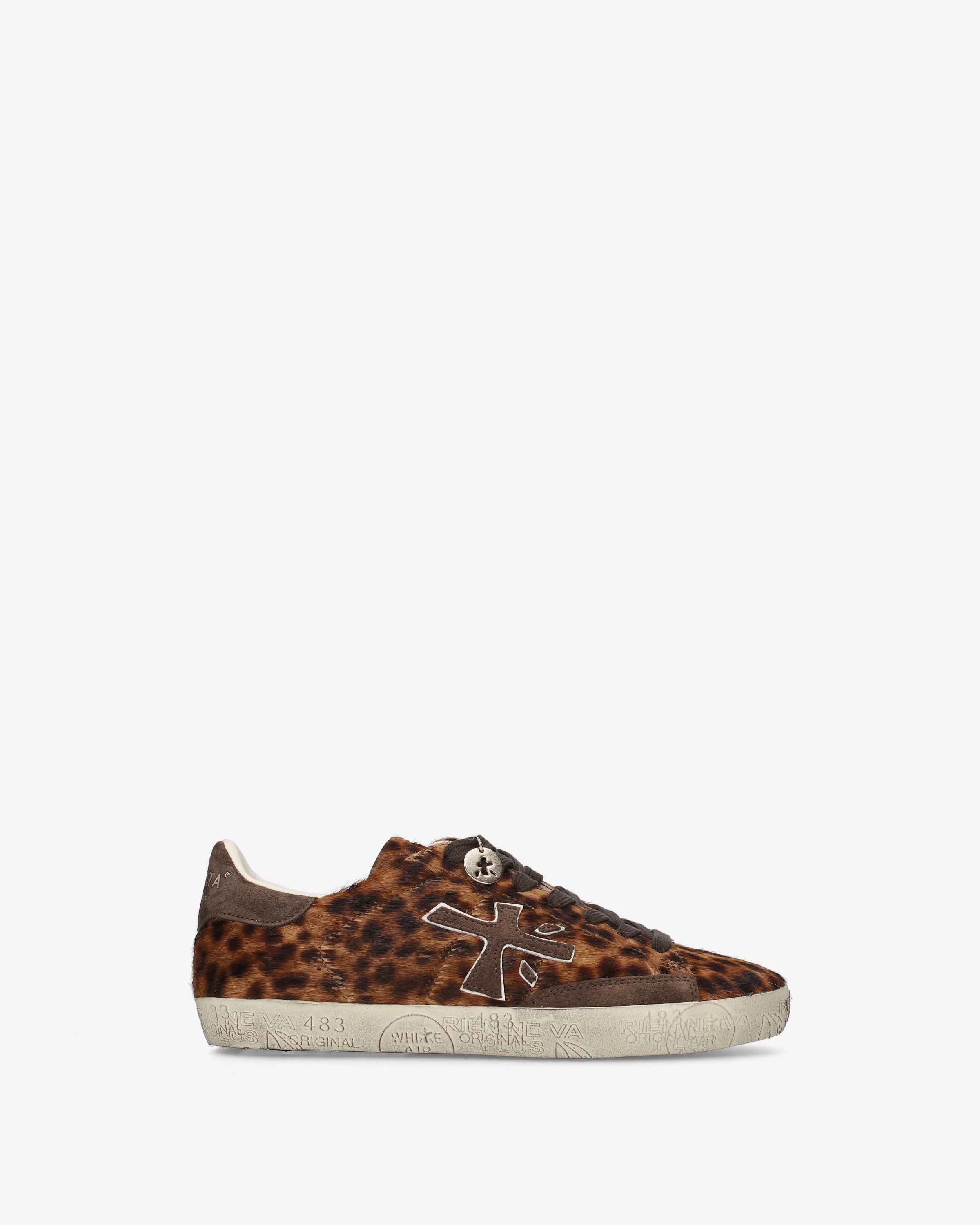 premiata-stevend-8711-damen-sneaker-braun-animalier-cavallino-suede image 1