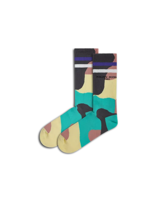philippe-model-baumwoll-socken-beurre-rose image 1