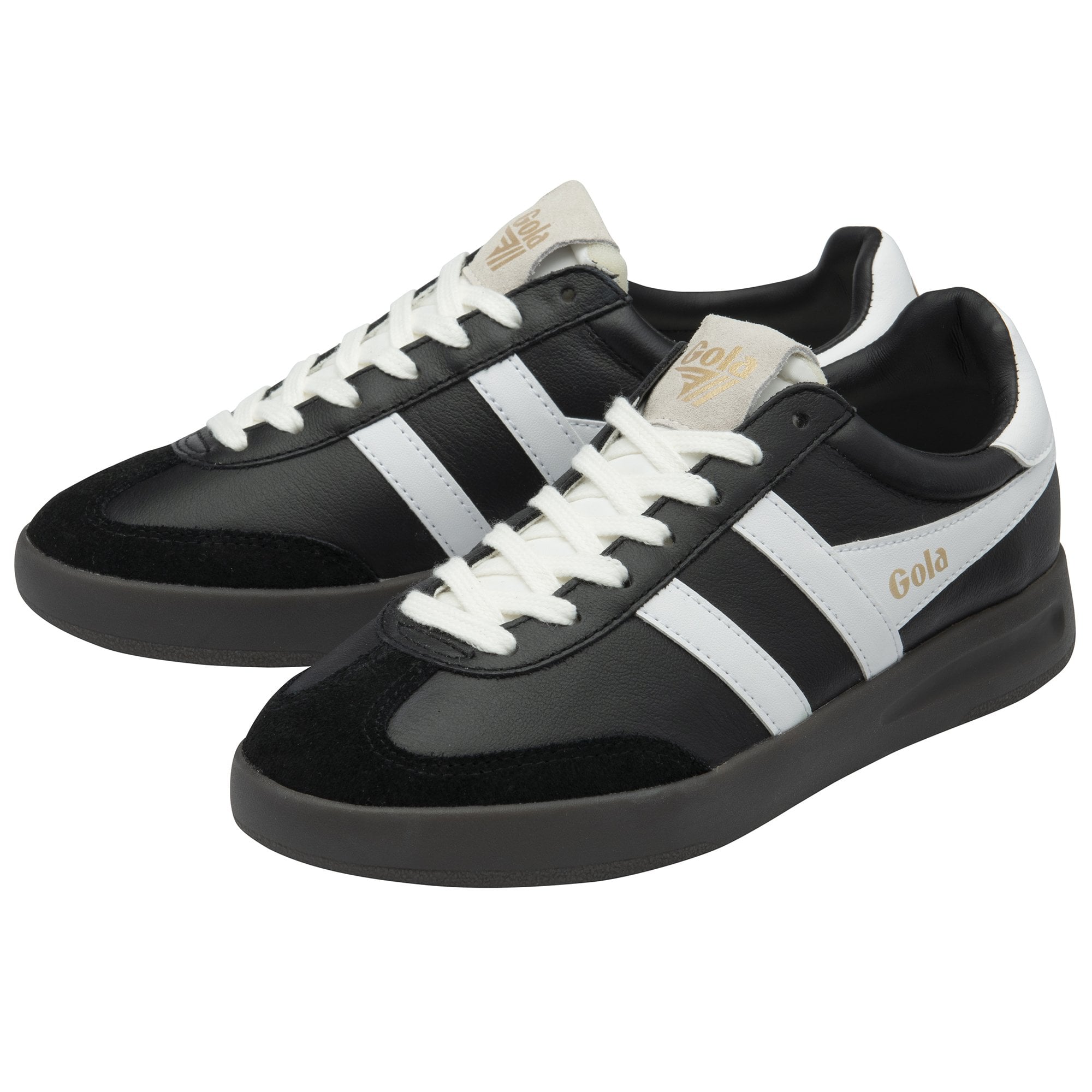 gola-cyclone-leder-sneaker-damen-schwarz-wei image 3