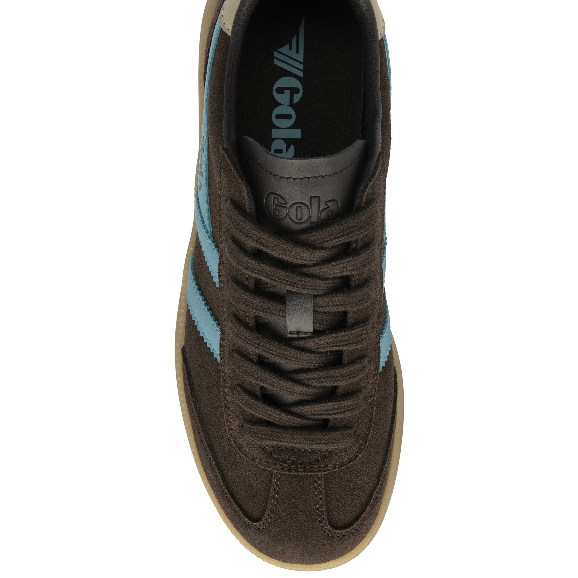gola-viper-heritage-sneaker-f-r-damen-wildleder-dunkelbraun-ozeanblau image 5