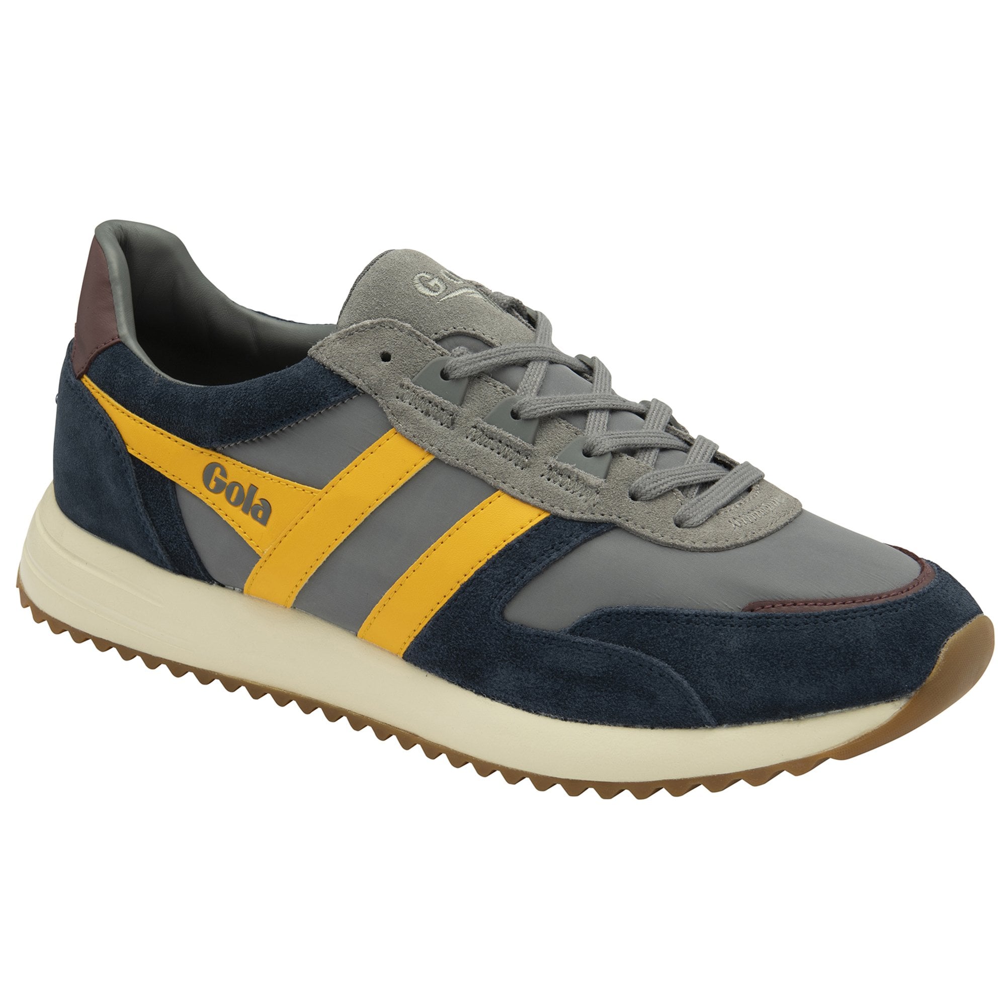 gola-chicago-herren-sneaker-grau-navy-gelb-retro-jogger image 2
