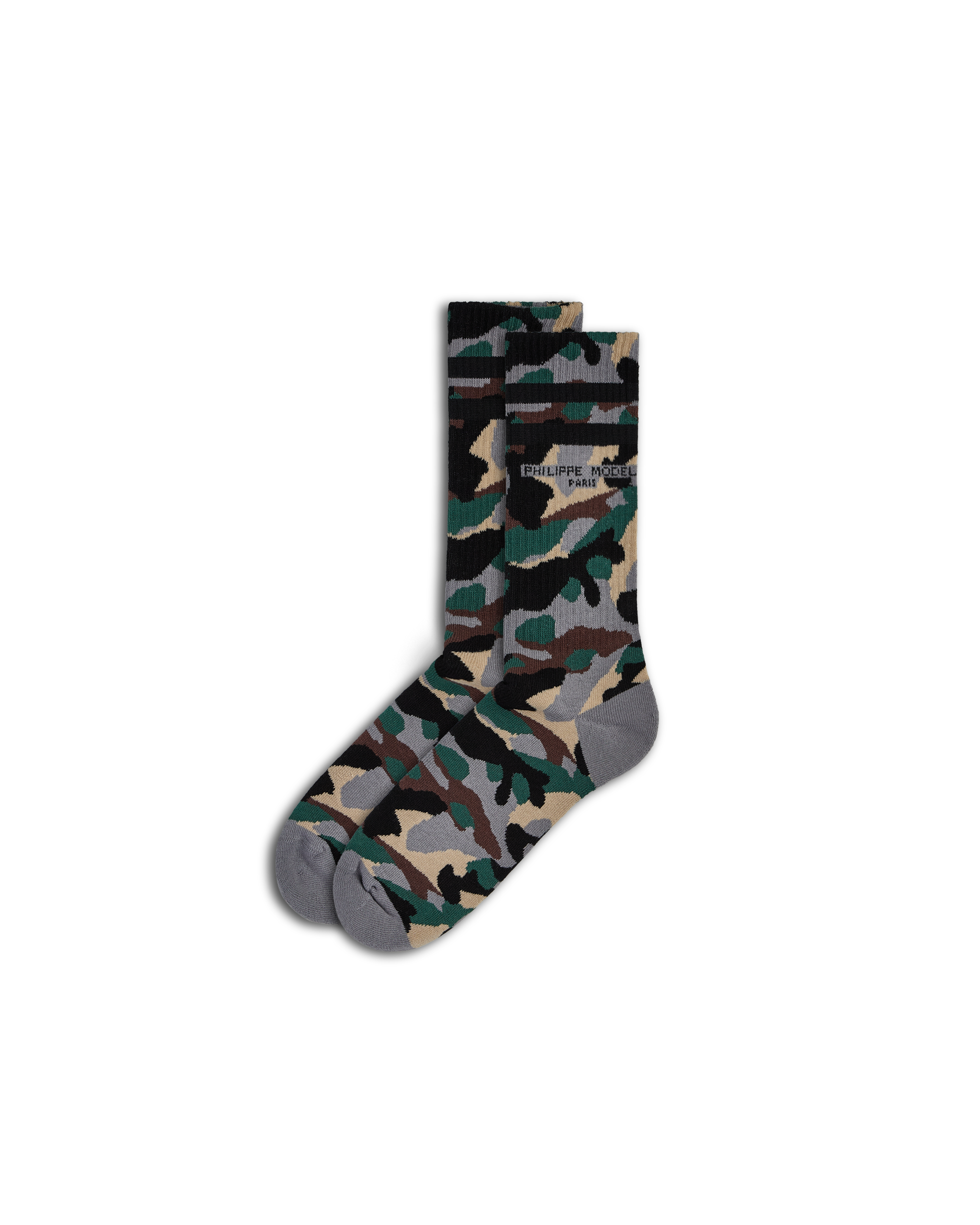 philippe-model-antoine-socken-unisex-grau-gr-n-baumwolle image 1
