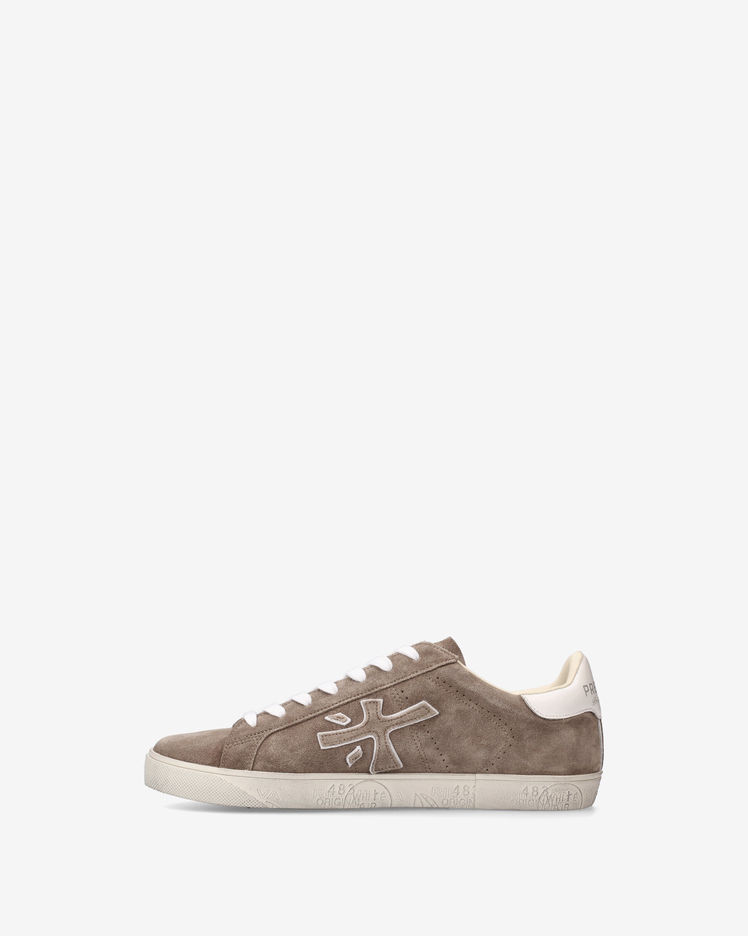 premiata-steven-6221-sneaker-beige-suede-mit-stickerei image 3