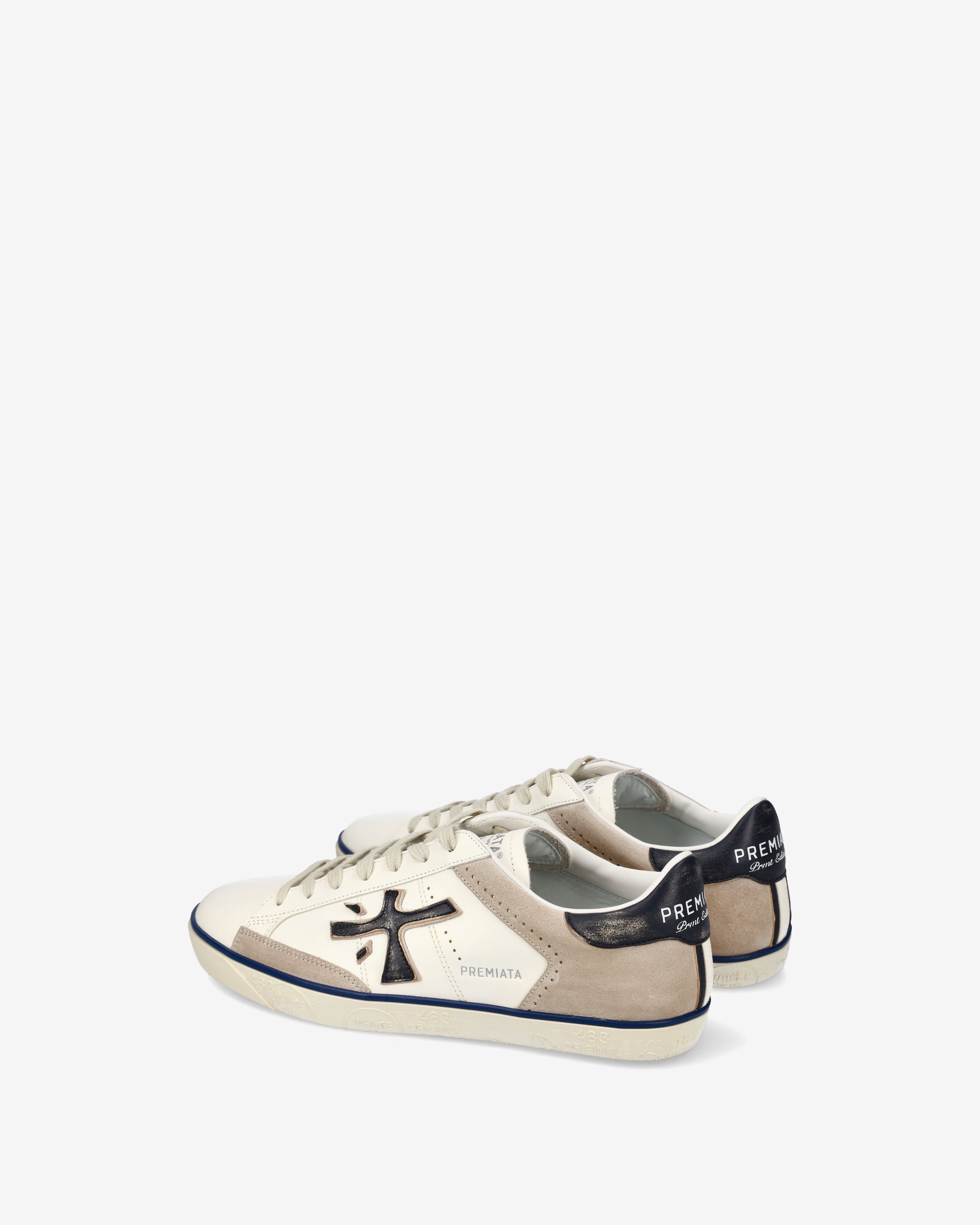 premiata-steven-7285-herren-sneaker-creme image 5