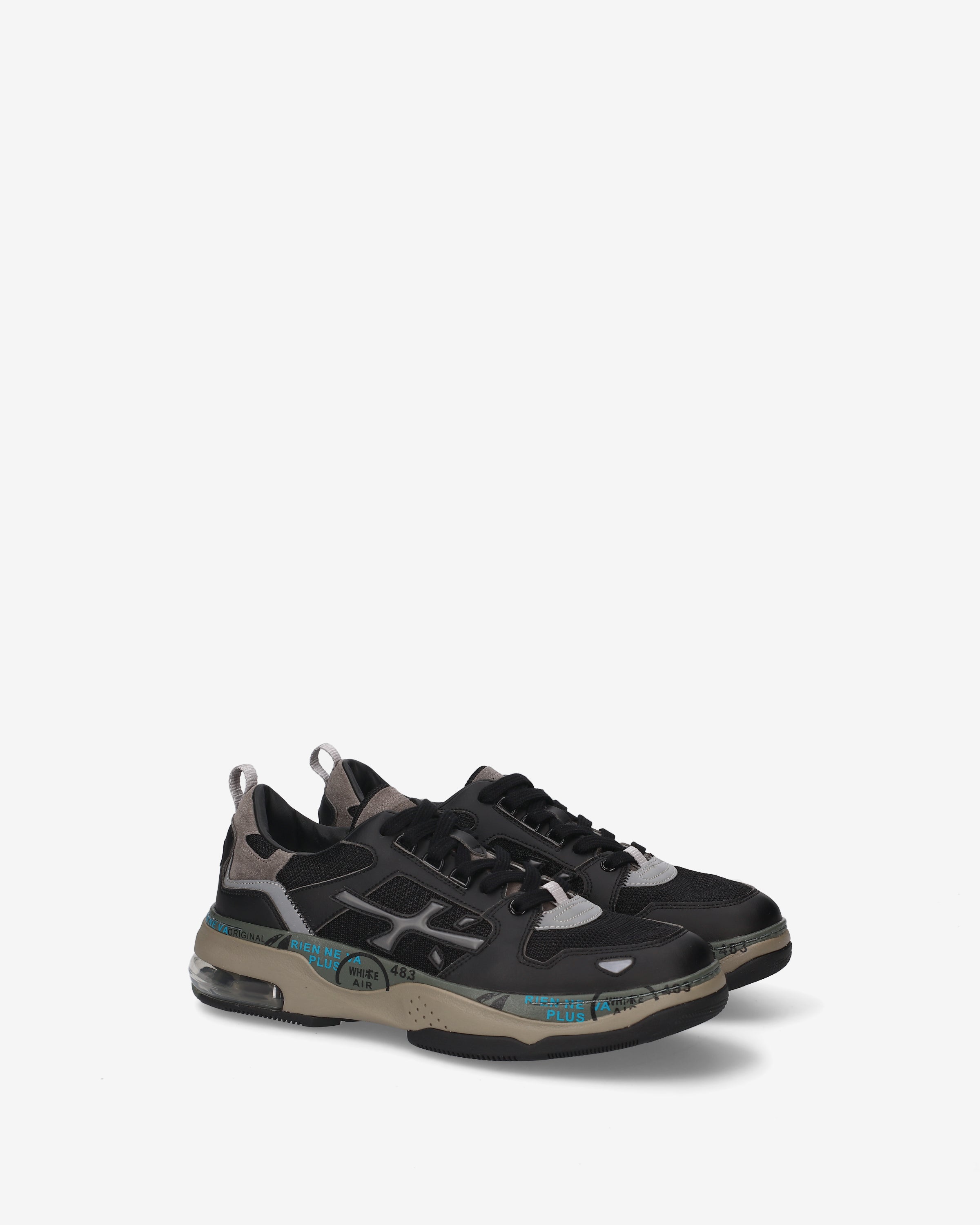 premiata-drake-404-herren-sneaker-schwarz-mit-air image 2