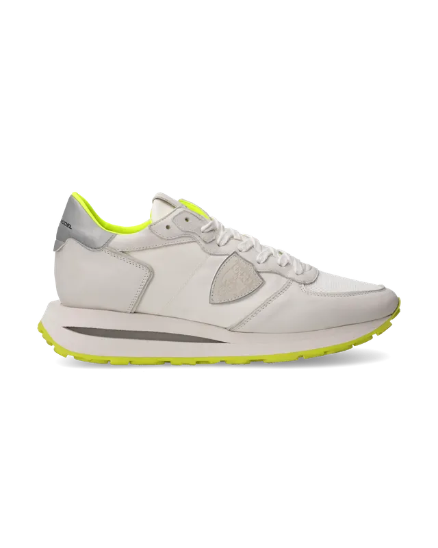philippe-model-tropez-haute-herren-high-sneaker-wei-neongelb image 1
