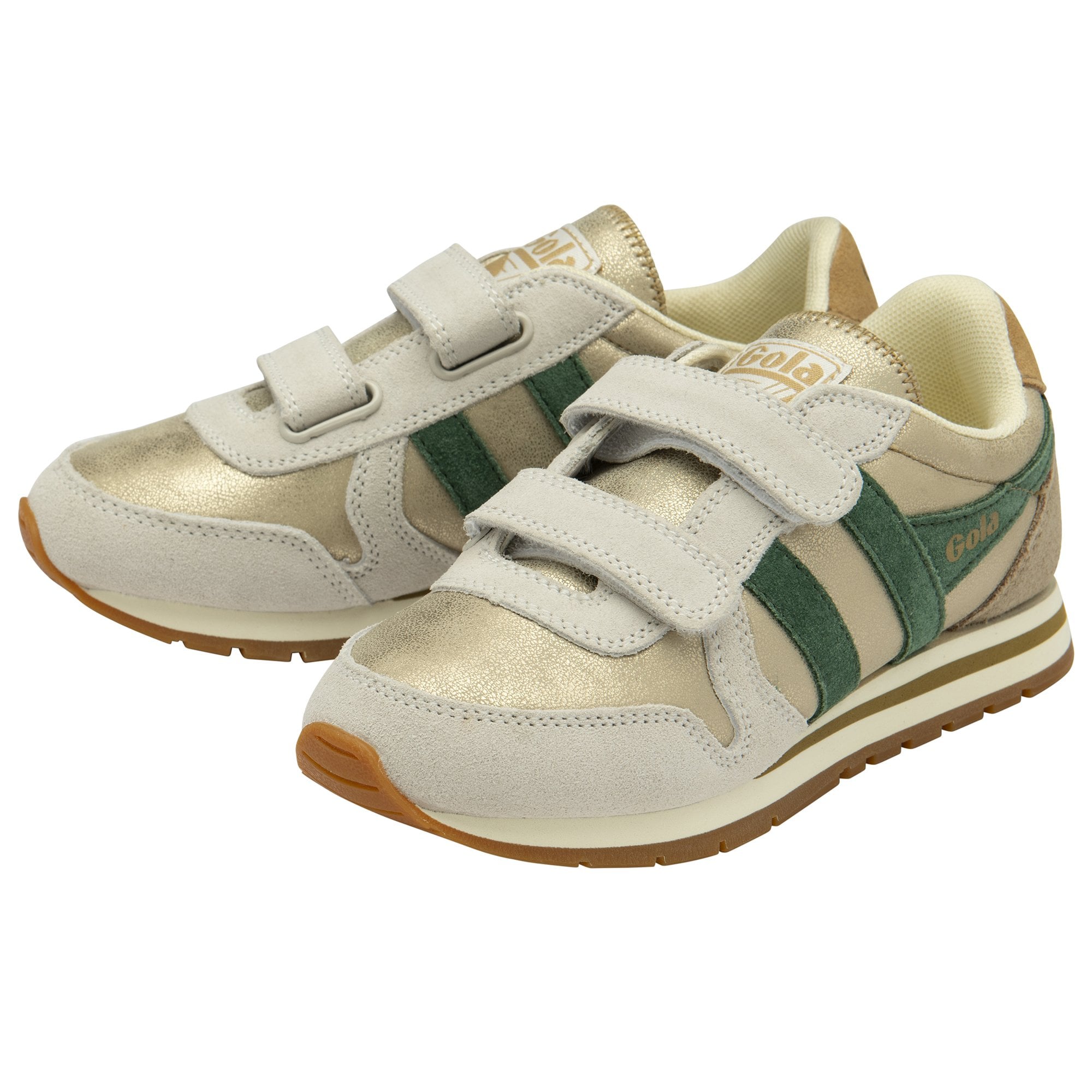 gola-daytona-blaze-strap-kinder-sneaker-gold-tannengr-n-braun image 3