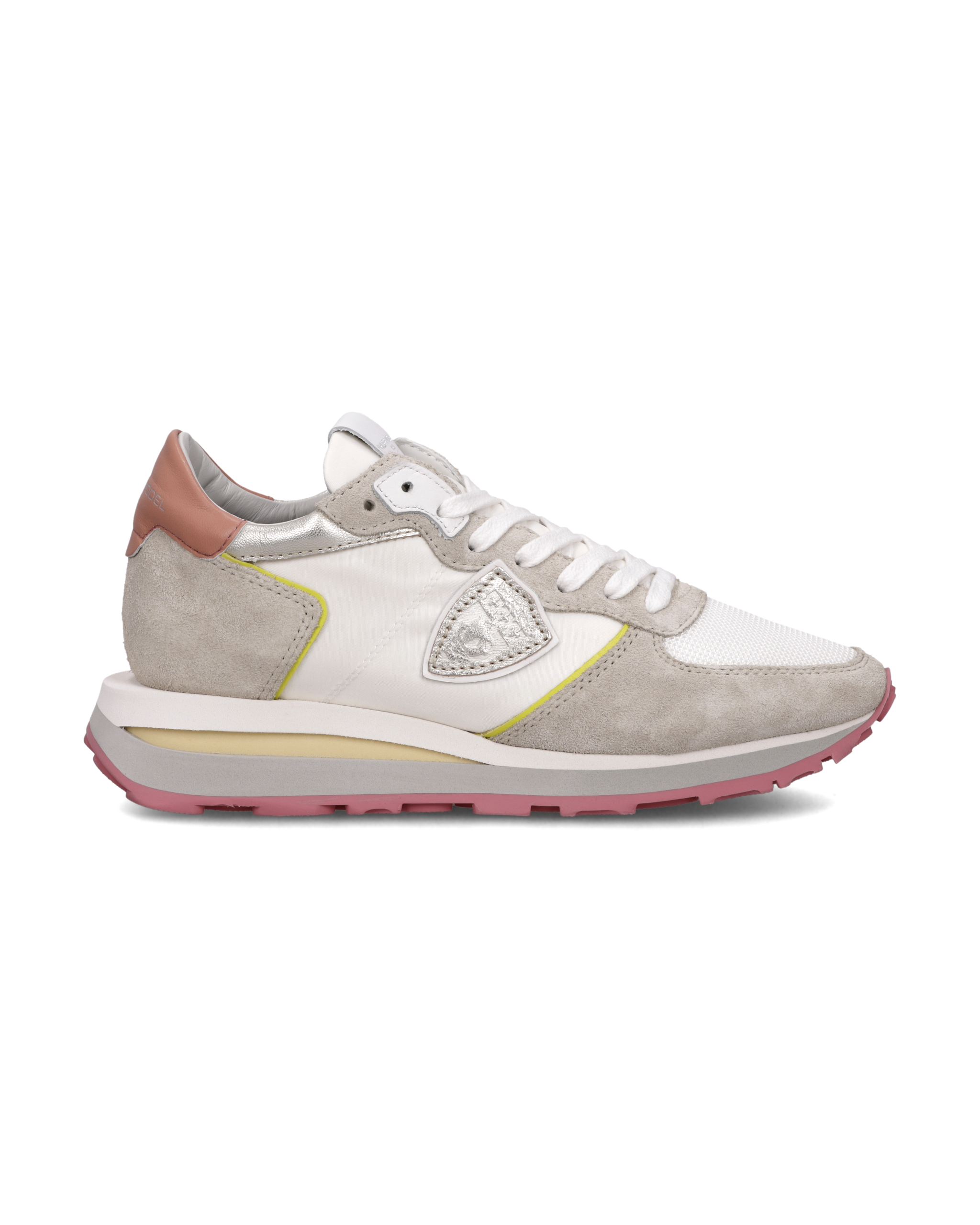 philippe-model-tropez-haute-damen-high-top-sneaker-wei-rosa image 1