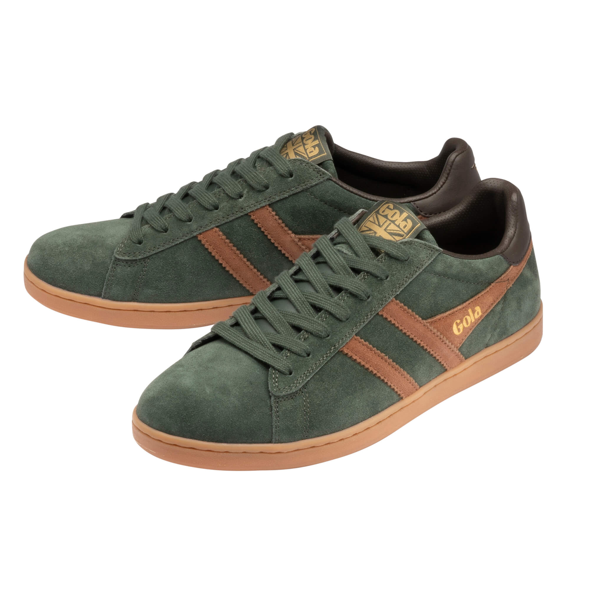 gola-equipe-ii-herren-sneaker-dunkelkhaki-wildleder image 3