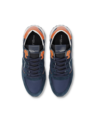 philippe-model-tropez-haute-sneaker-herren-blau-orange image 6