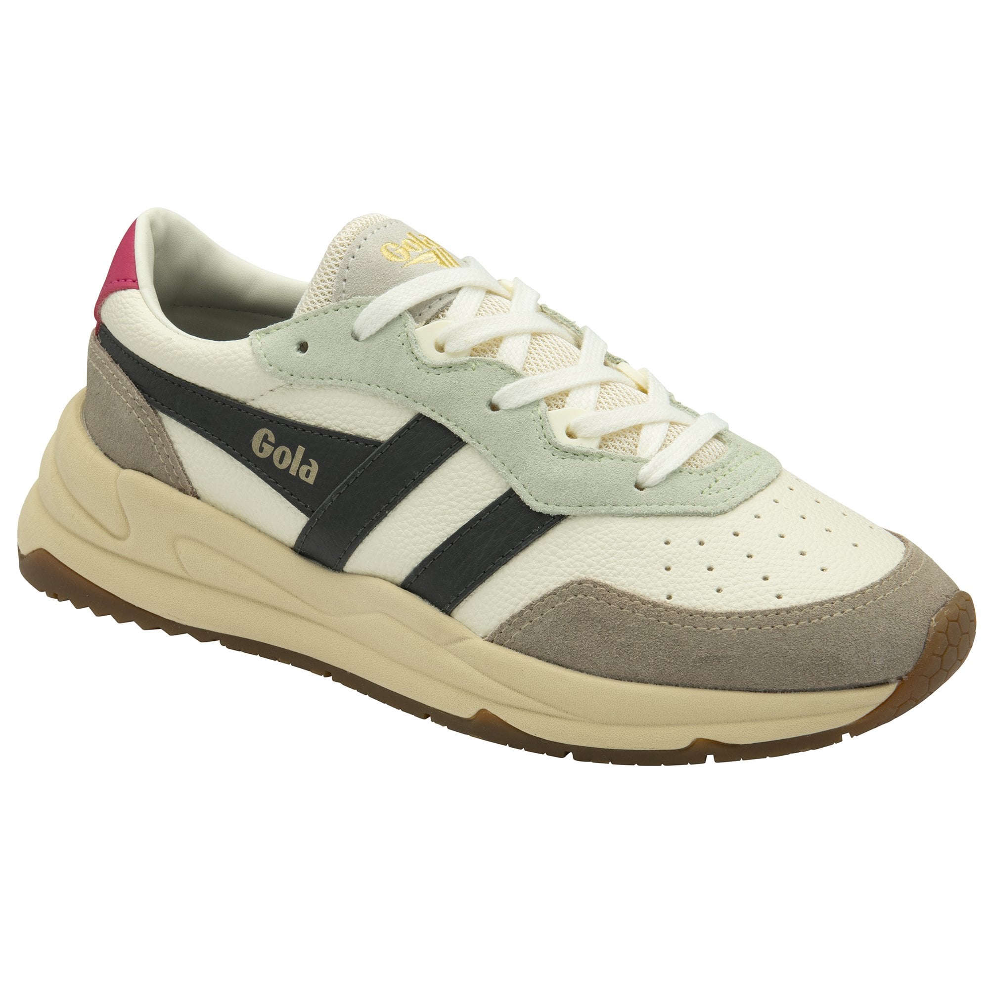 gola-saturn-quadrant-damen-sneaker-off-white-federgrau image 2