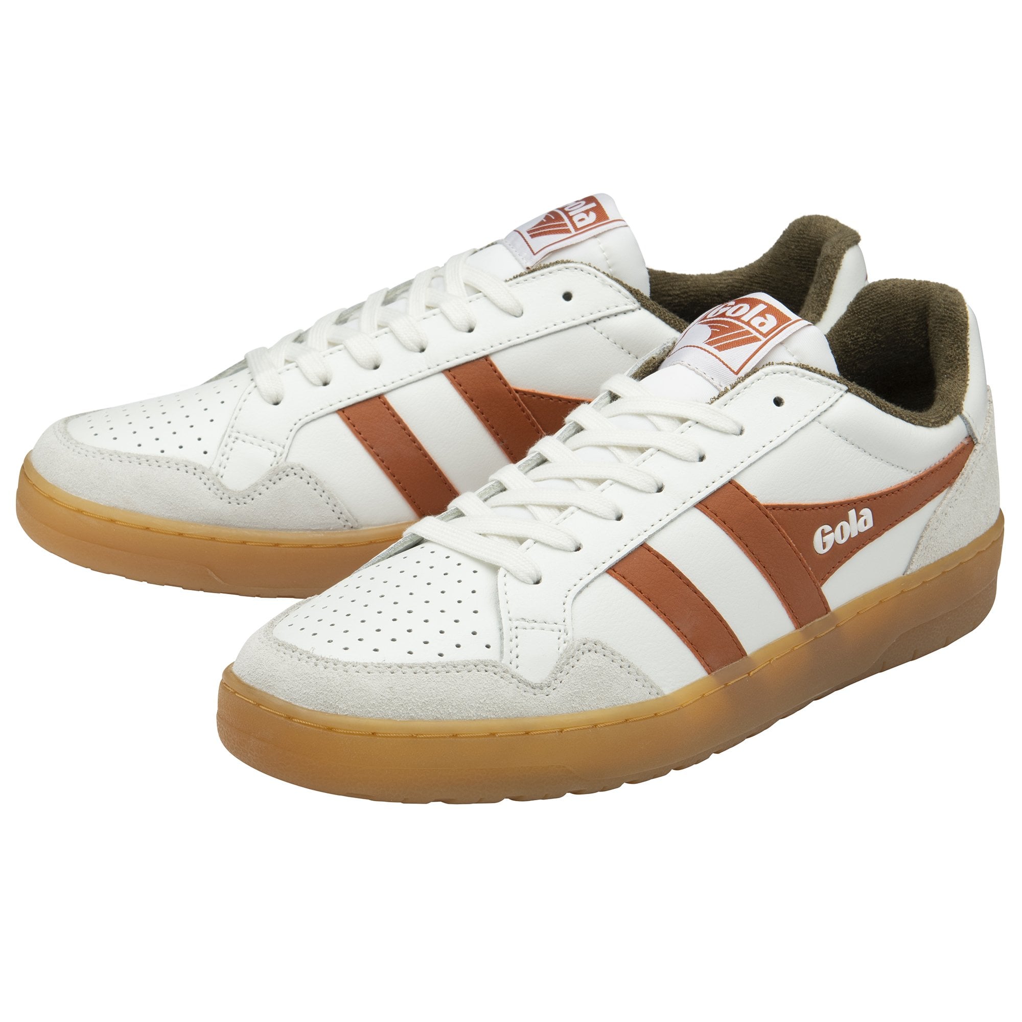 gola-eagle-86-herren-sneaker-wei-orange-khaki image 3