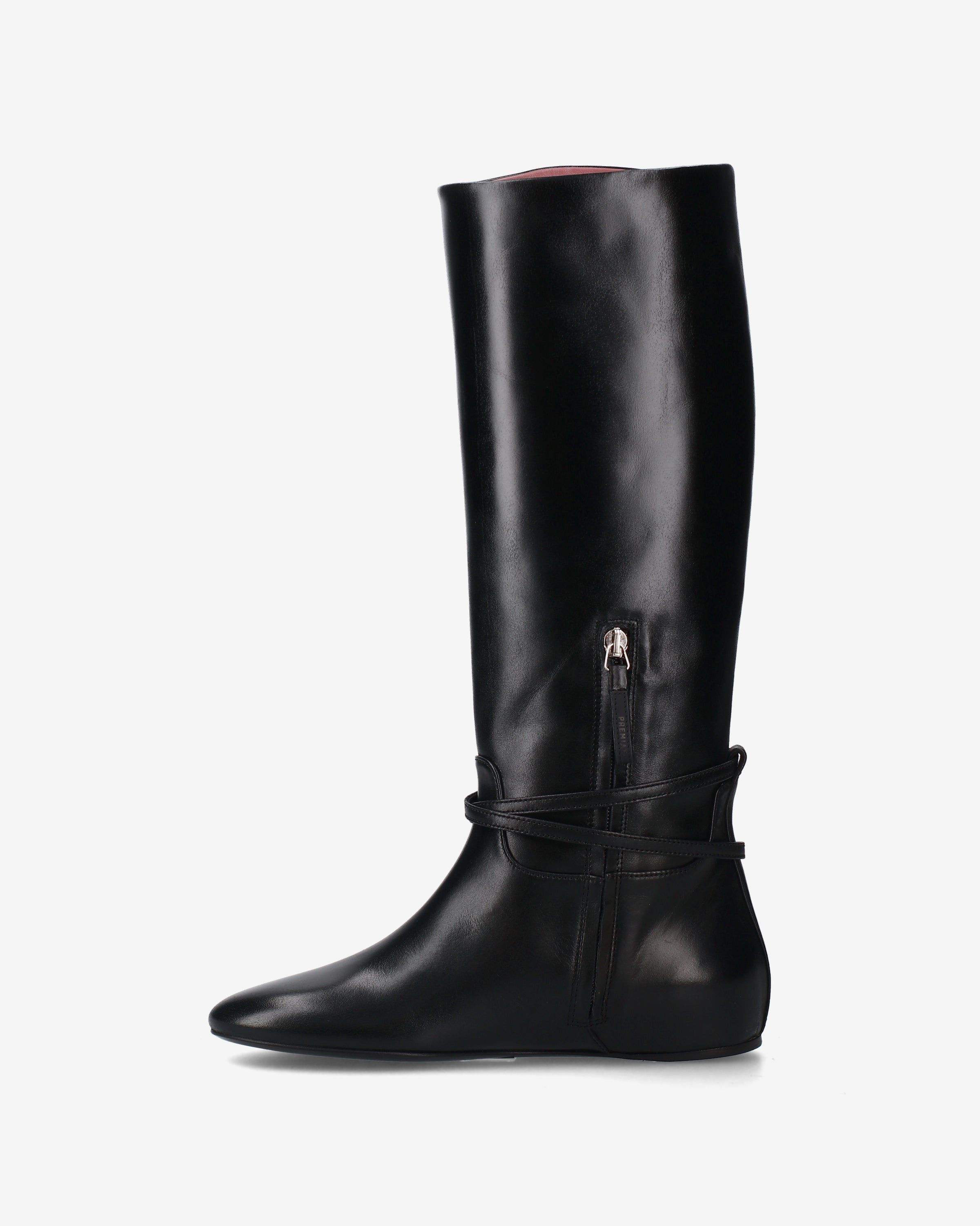 premiata-scarpe-in-pelle-nera-damen-stiefel-schwarz image 3