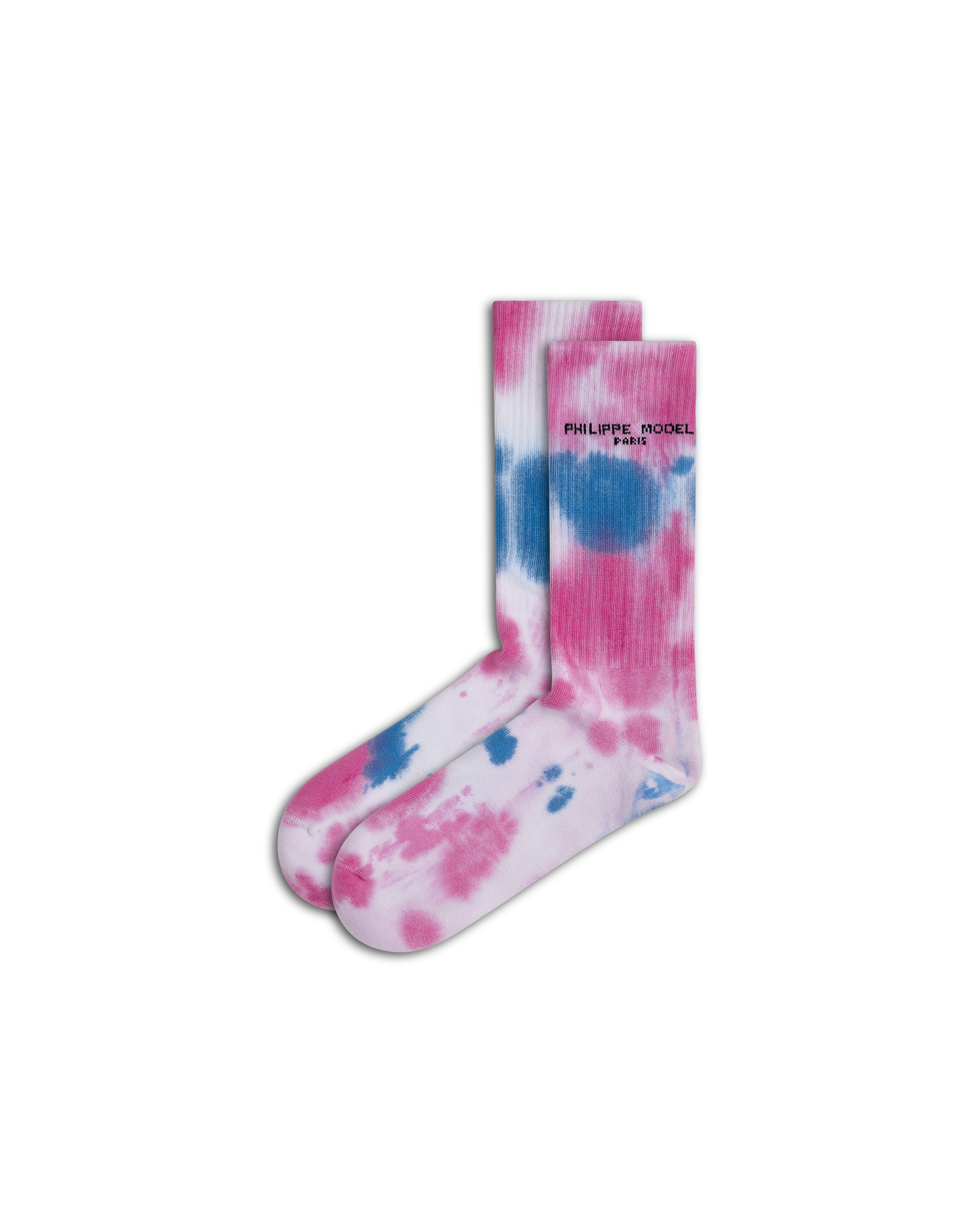 philippe-model-tie-dye-baumwollsocken-unisex-hellblau image 1
