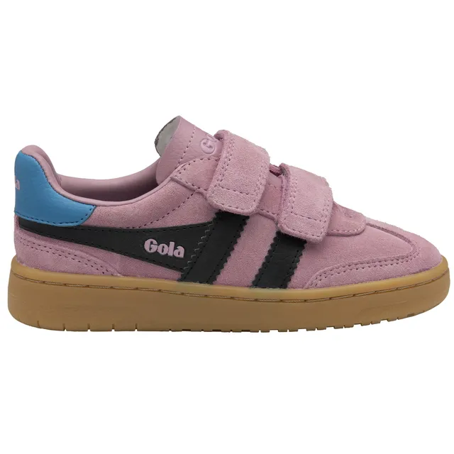 gola-viper-strap-kinder-sneaker-rosa-schwarz-klett image 1