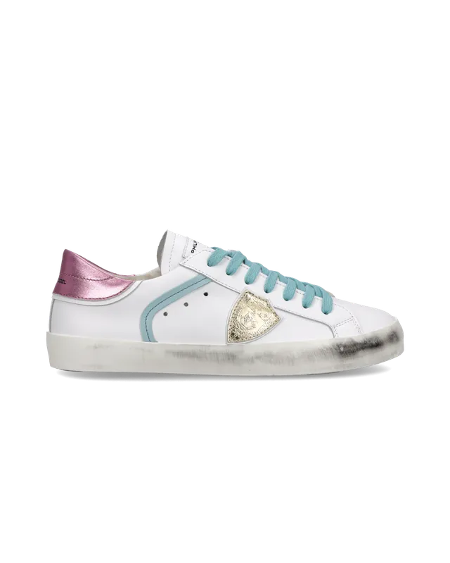 philippe-model-prsx-junior-sneaker-wei-rosa-hellblau image 1