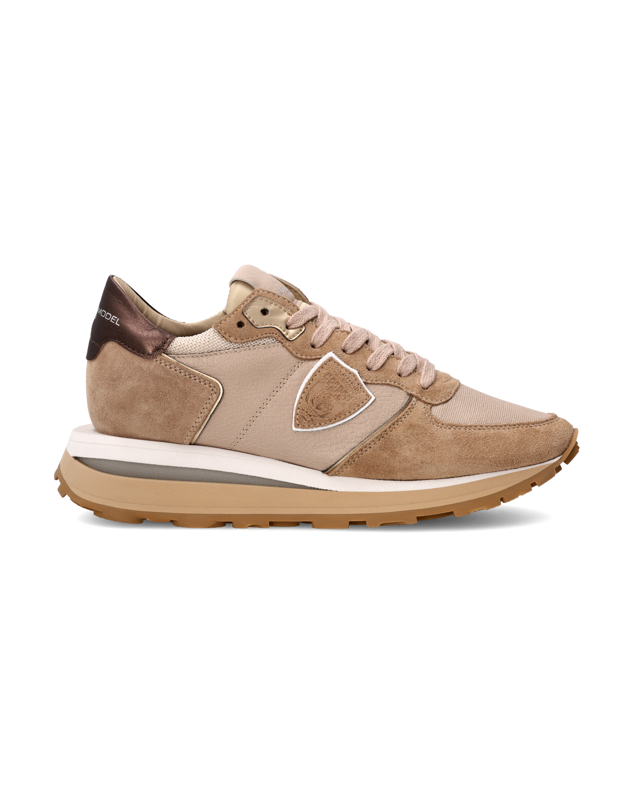 philippe-model-tropez-haute-damen-sneaker-beige-metallic-2 image 1