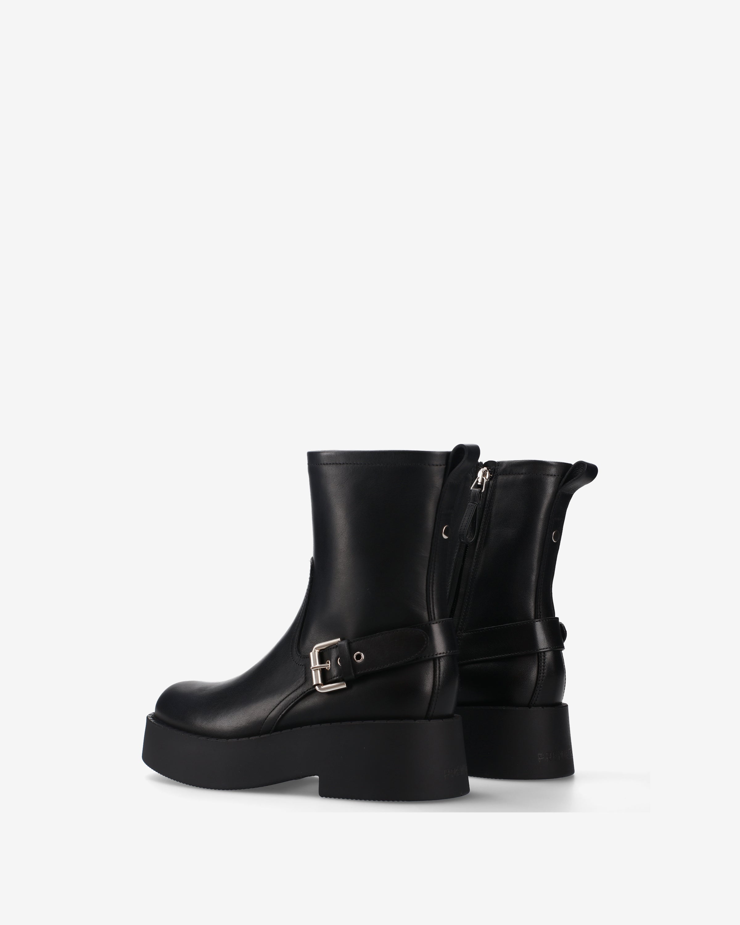 premiata-stivaletti-in-pelle-nera-damen-ankle-boots-aus-kalbsleder-schwarz image 5