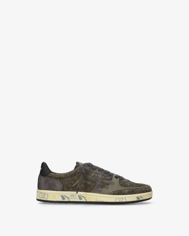 premiata-bskt-clay-8442-skate-sneaker-suede-military-gr-n-grau image 1