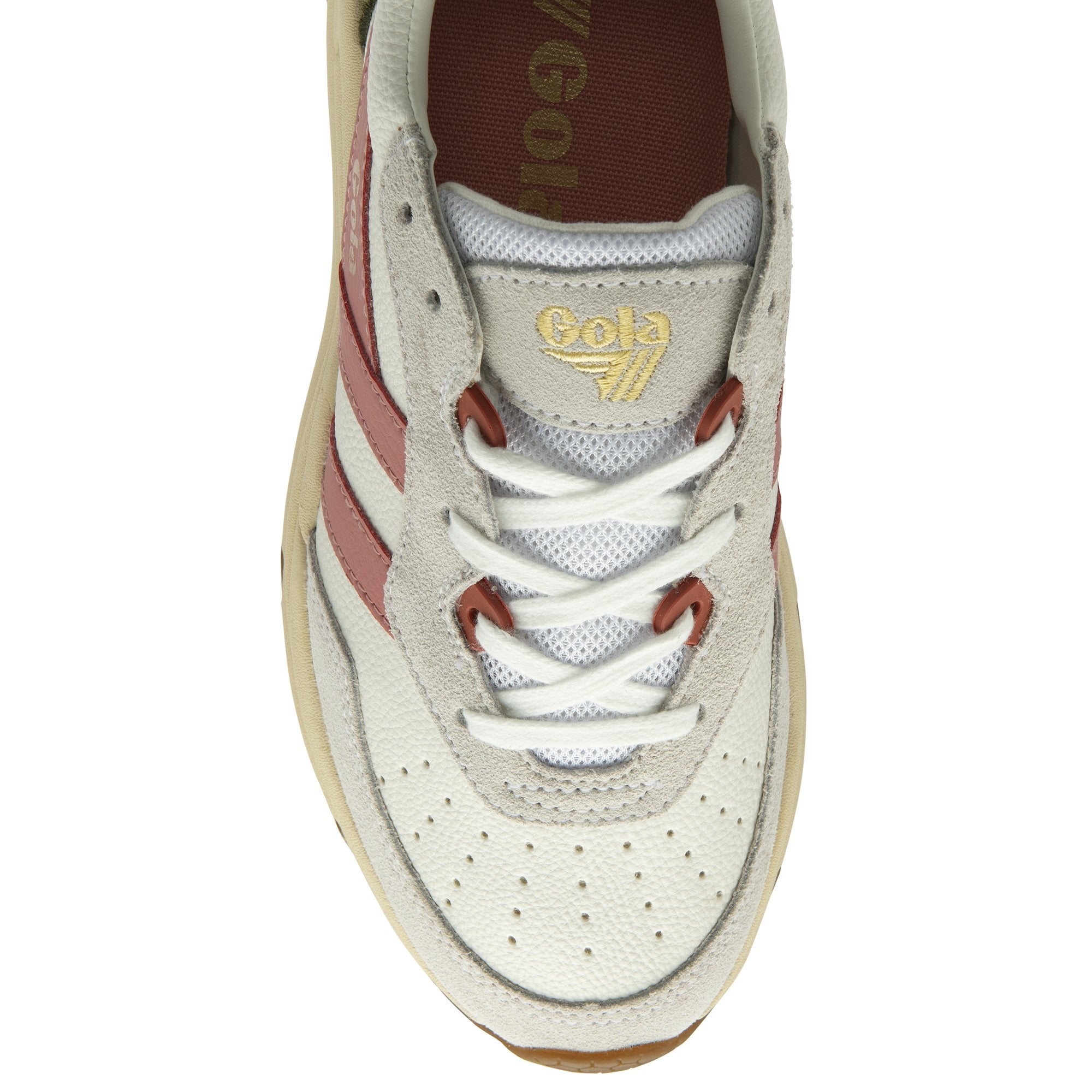 gola-saturn-damen-sneaker-wei-korallenrosa-khaki image 5