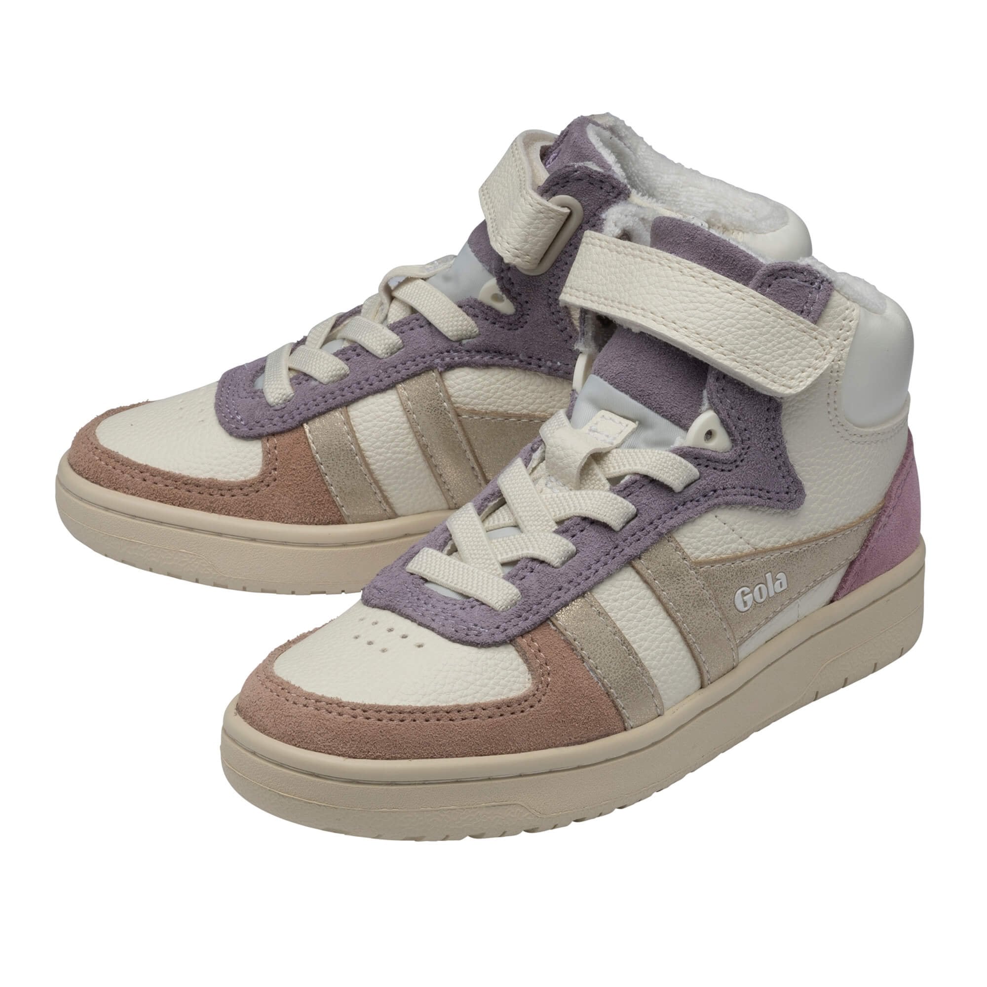 gola-talon-quadrant-high-top-kindersportschuhe-creme-cameo image 3