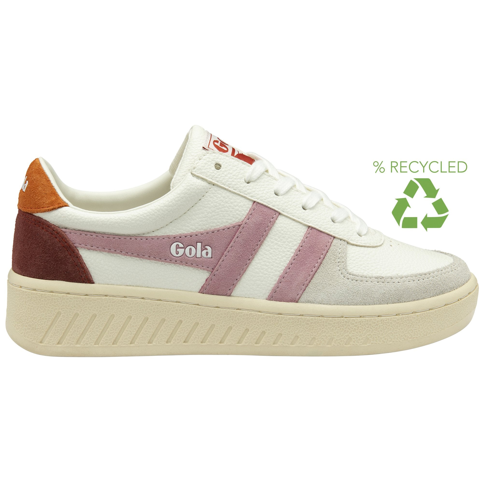 gola-grandslam-trident-sneaker-f-r-damen-wei-bonbon-orange image 1