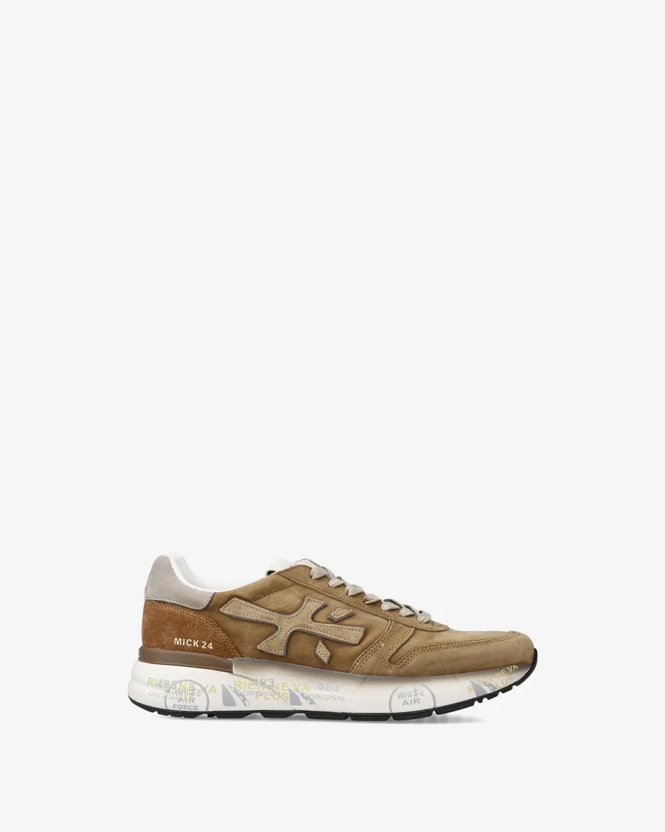 premiata-mick-7712-sneaker-herren-beige-tabacco image 1