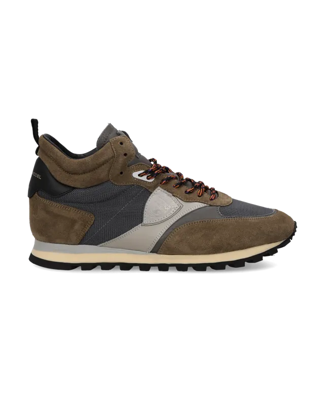 philippe-model-blville-sneaker-herren-grau-anthrazit-kaki image 1