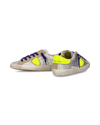 philippe-model-prsx-damen-sneaker-silber-gelb-fluo image 4