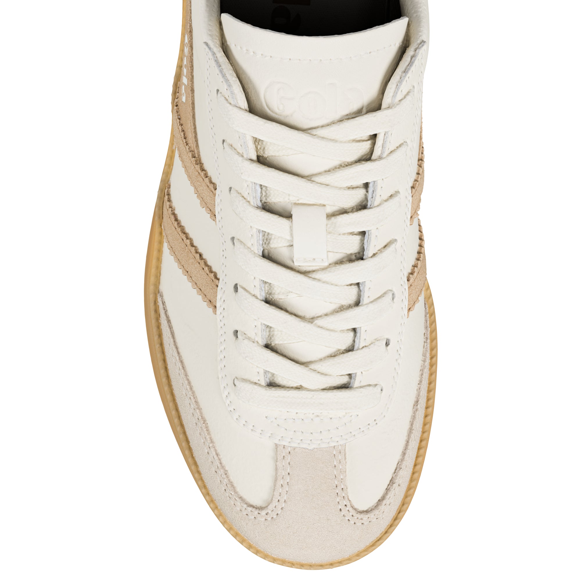 gola-viper-leather-damen-sneaker-off-white-elfenbein-karamell image 4